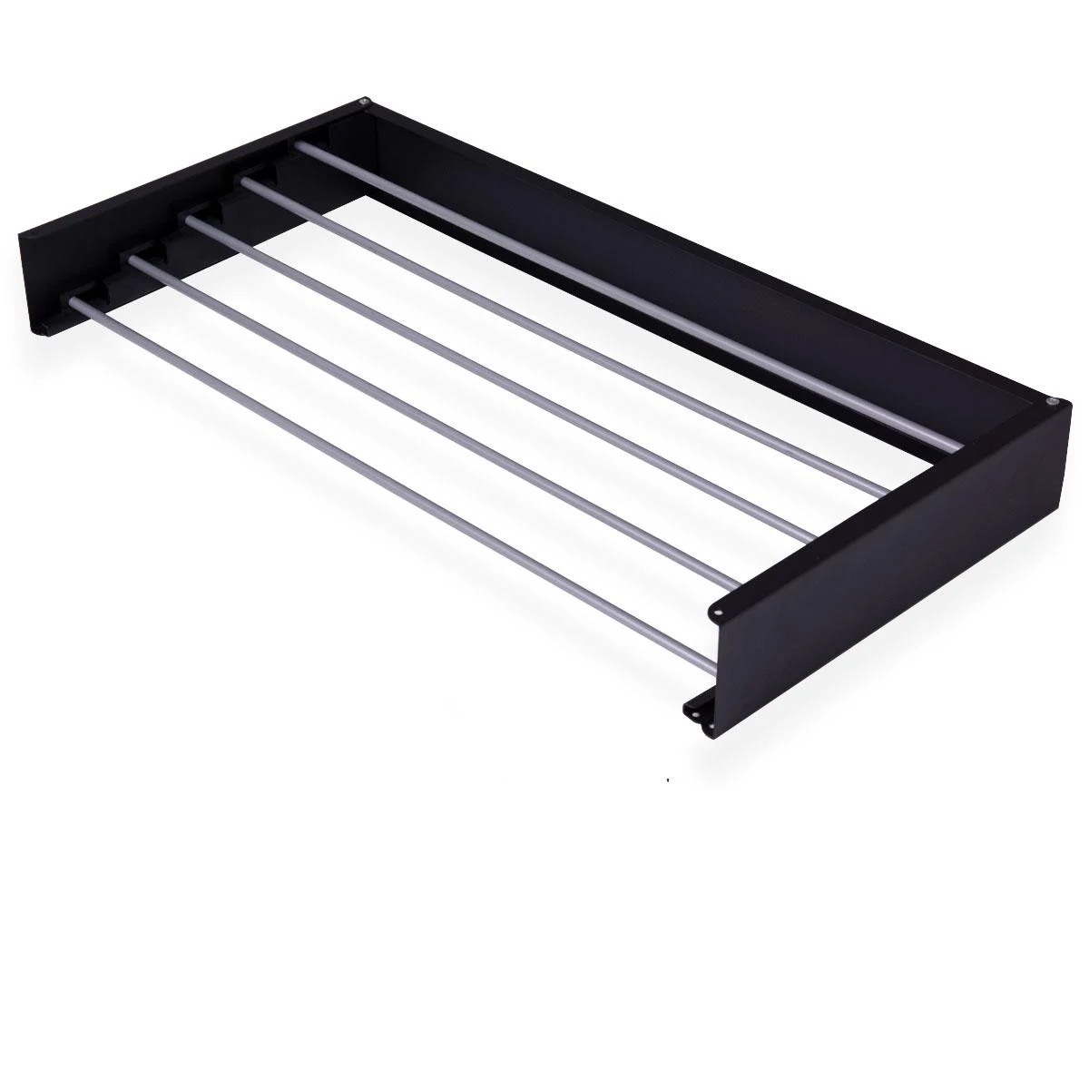 Сушарка для білизни розкладна настінна LinoFlat 80 Чорний (1215)