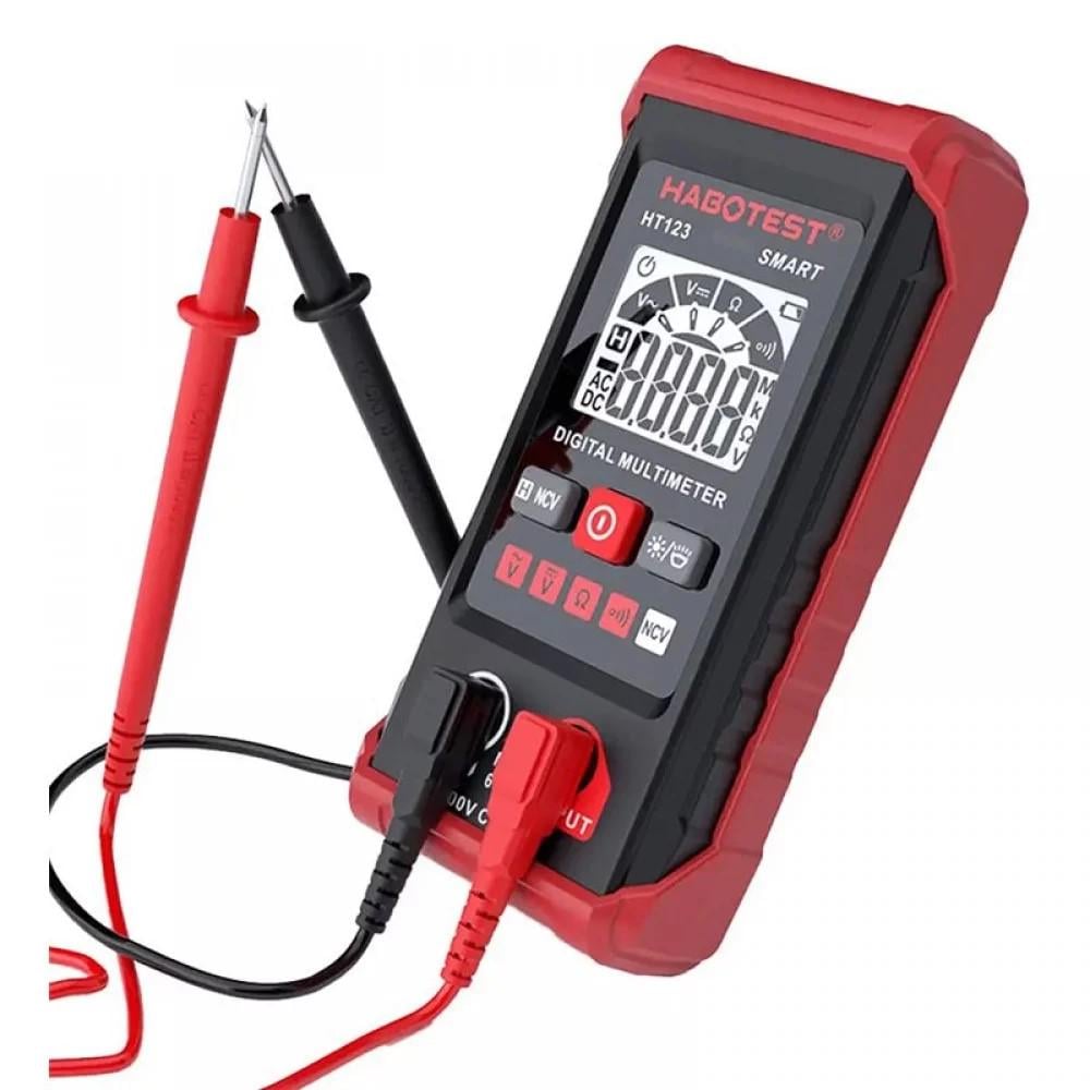 Мультиметр цифровой автоматический HABOTEST HT123 Красный (32899771)