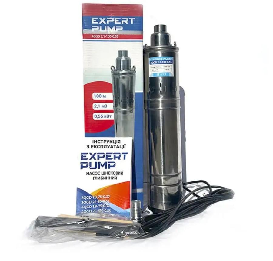 Насос шнековый вихревой погружной Expert Pump 4QGD 2,1-100-0,55