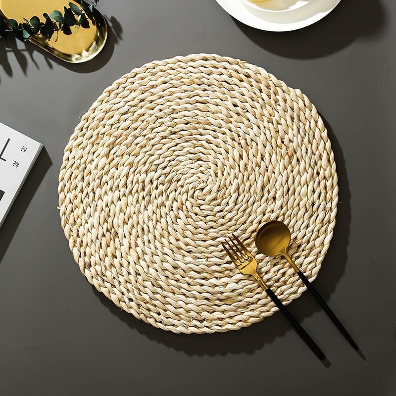 Салфетка сервировочная круглая 38 см Бежевый (18444) - фото 4 Салфетка сервировочная круглая 38 см Бежевый (18444) - фото 4