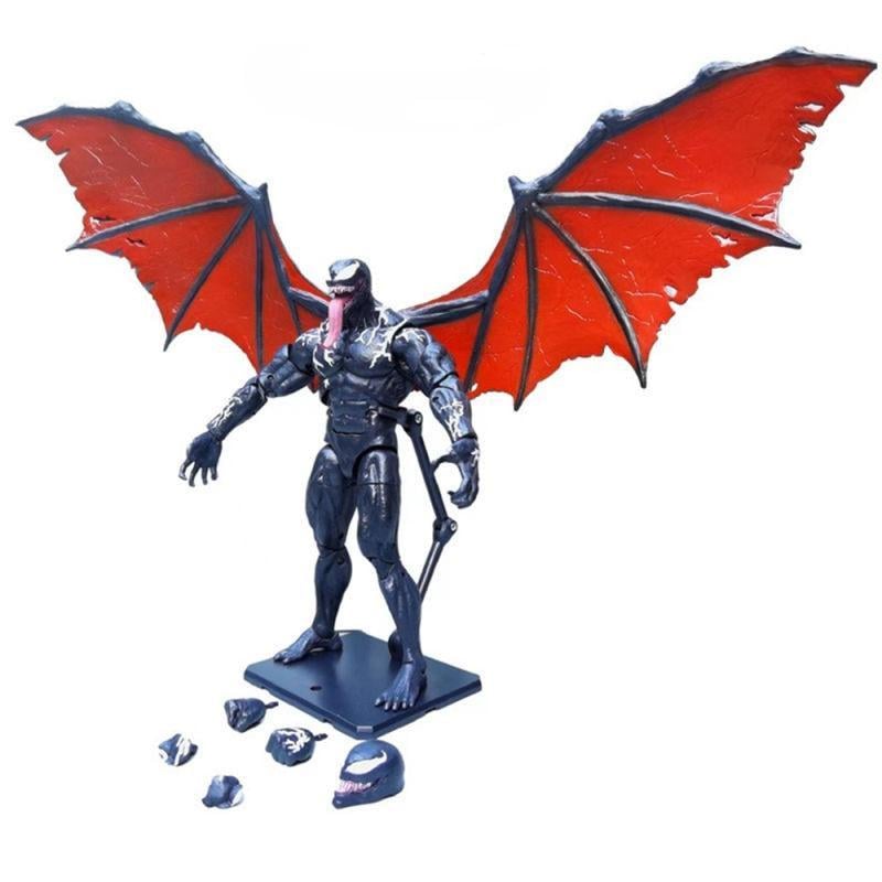 Фигурка коллекционная Legends Series Venom Marvel с языком и крыльями подвижная модель в коробке 17 см