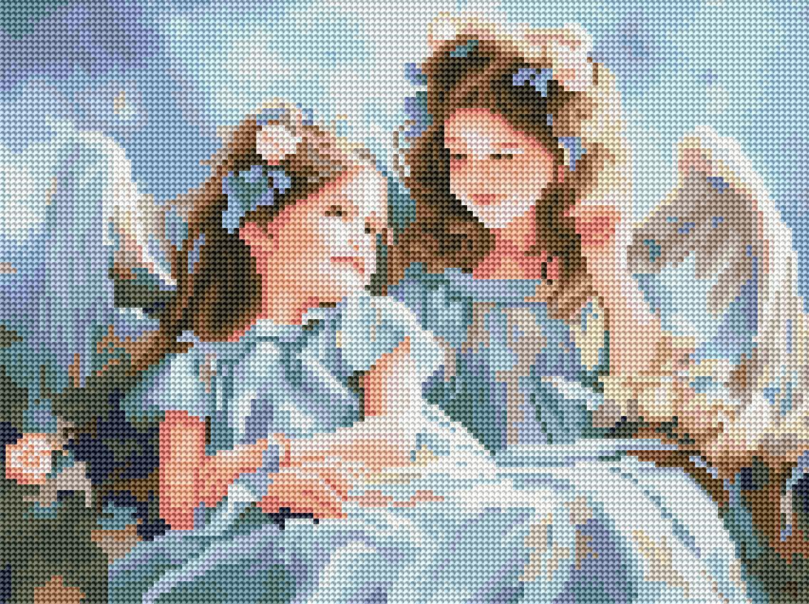 Алмазная мозаика Brushme Ангелы 30x40 см (DRBS53773)