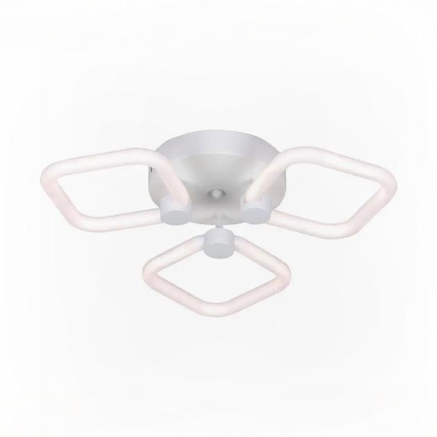 LED-люстра потолочная Valeso с пультом и металлическим каркасом 3000/6500K IP20 G 2589/3 WT 42W Белый (28686224)