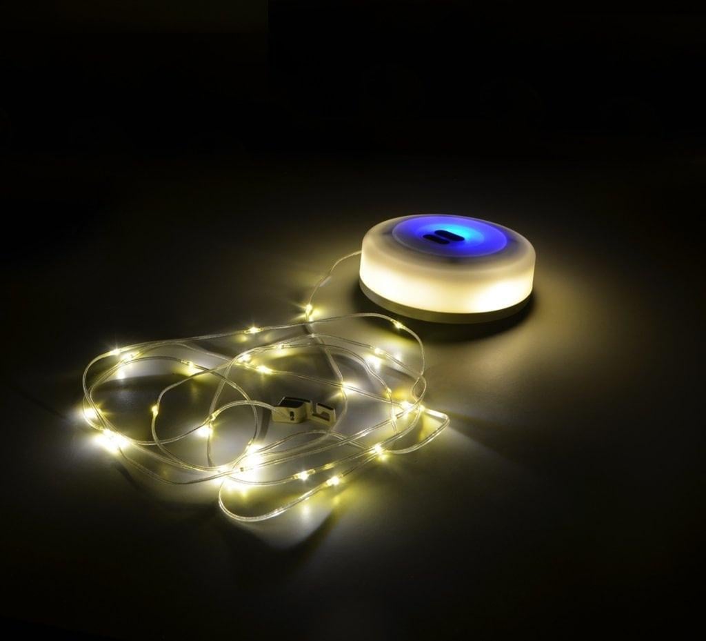 Ліхтар світлодіодний ECOHOME GF5018R з гірляндою 5W 5V 260lm 115x115x40 мм - фото 2 Ліхтар світлодіодний ECOHOME GF5018R з гірляндою 5W 5V 260lm 115x115x40 мм - фото 2