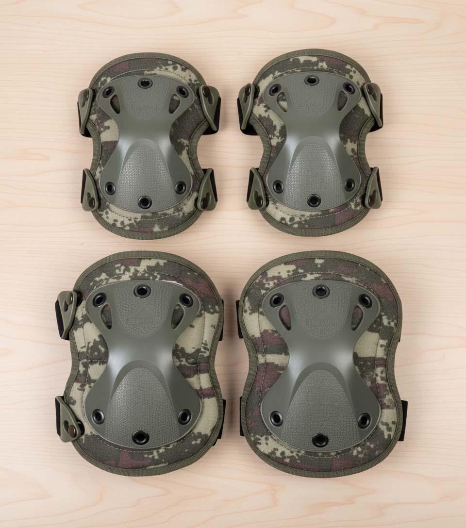 Комплект защиты наколенники и налокотники ERSAV Oxford 800D Камуфляж - фото 5