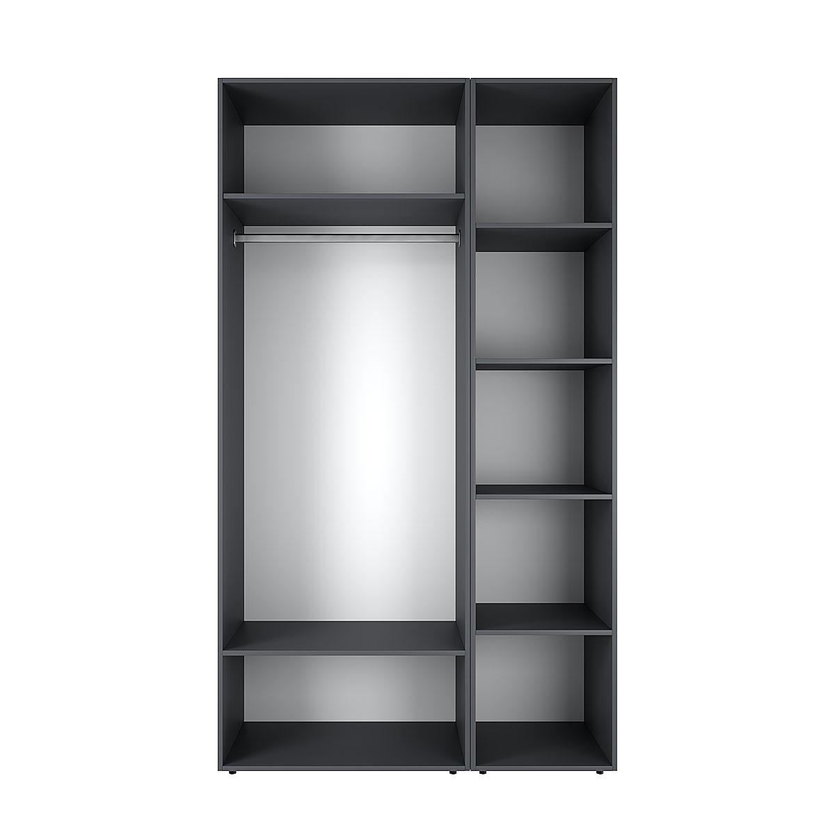 Шкаф распашной комбинированный ART IN HEAD №11 Light 1200x500x2200 мм Графит серый (GALTK0117000000) - фото 2