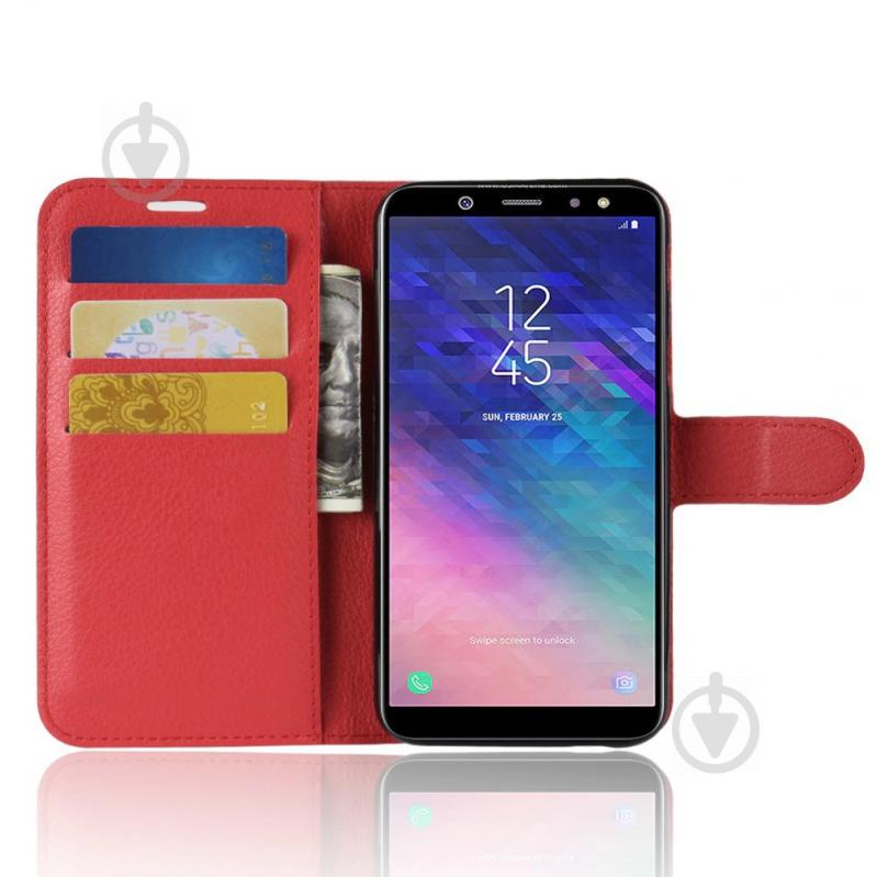 Чохол-книжка Litchie Wallet до Samsung A605 Galaxy A6 Plus 2018 Червоний (arbc3590) - фото 3