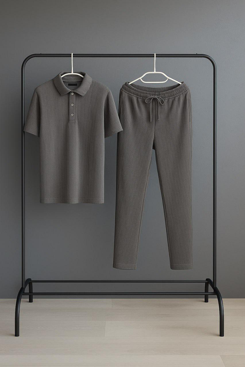 Костюм мужской Diego брюки и футболка XL Графит (Q0069/1/4) - фото 2