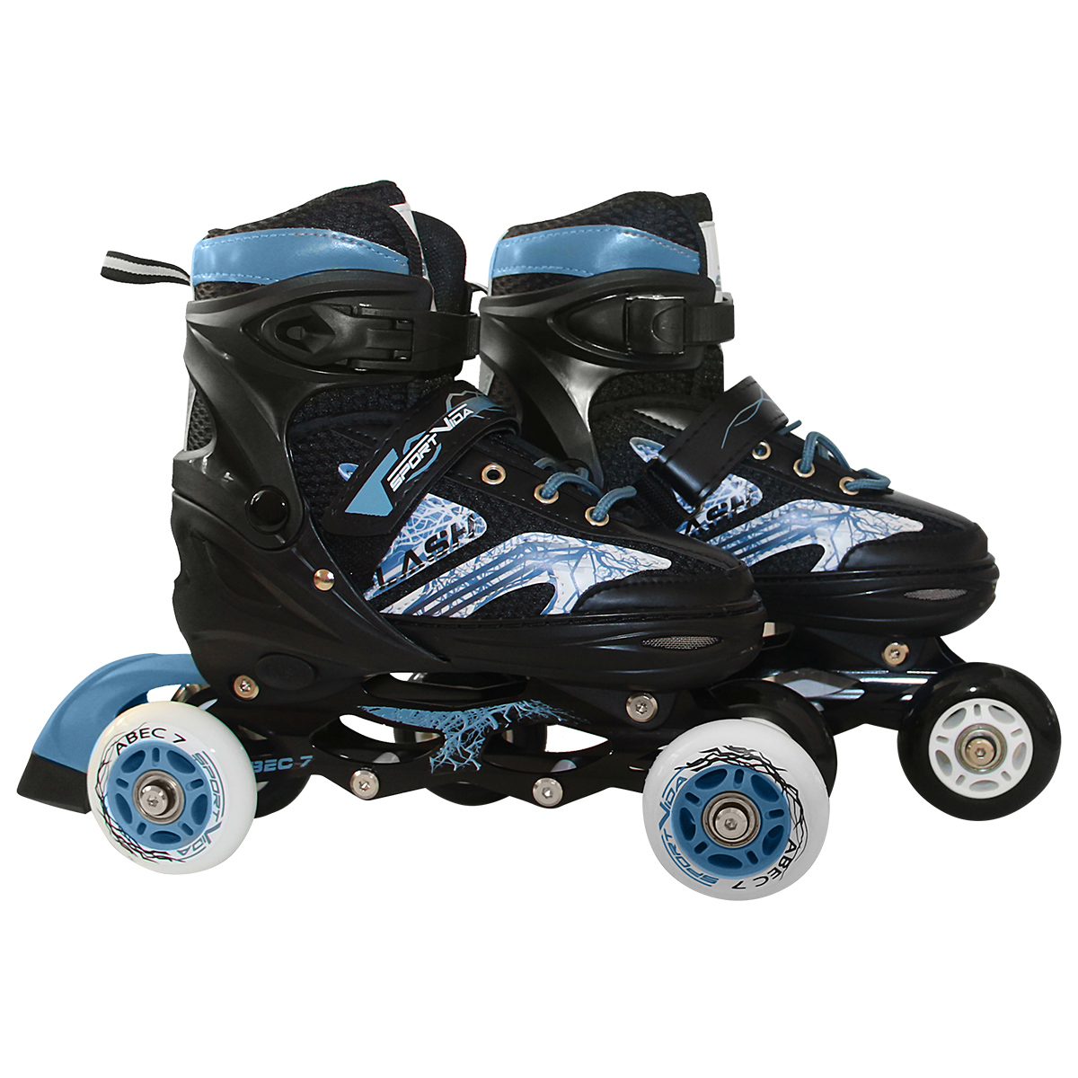 Роликовые коньки SportVida 4в1 SV-LG0021 р. 39-42 Black/Blue - фото 3