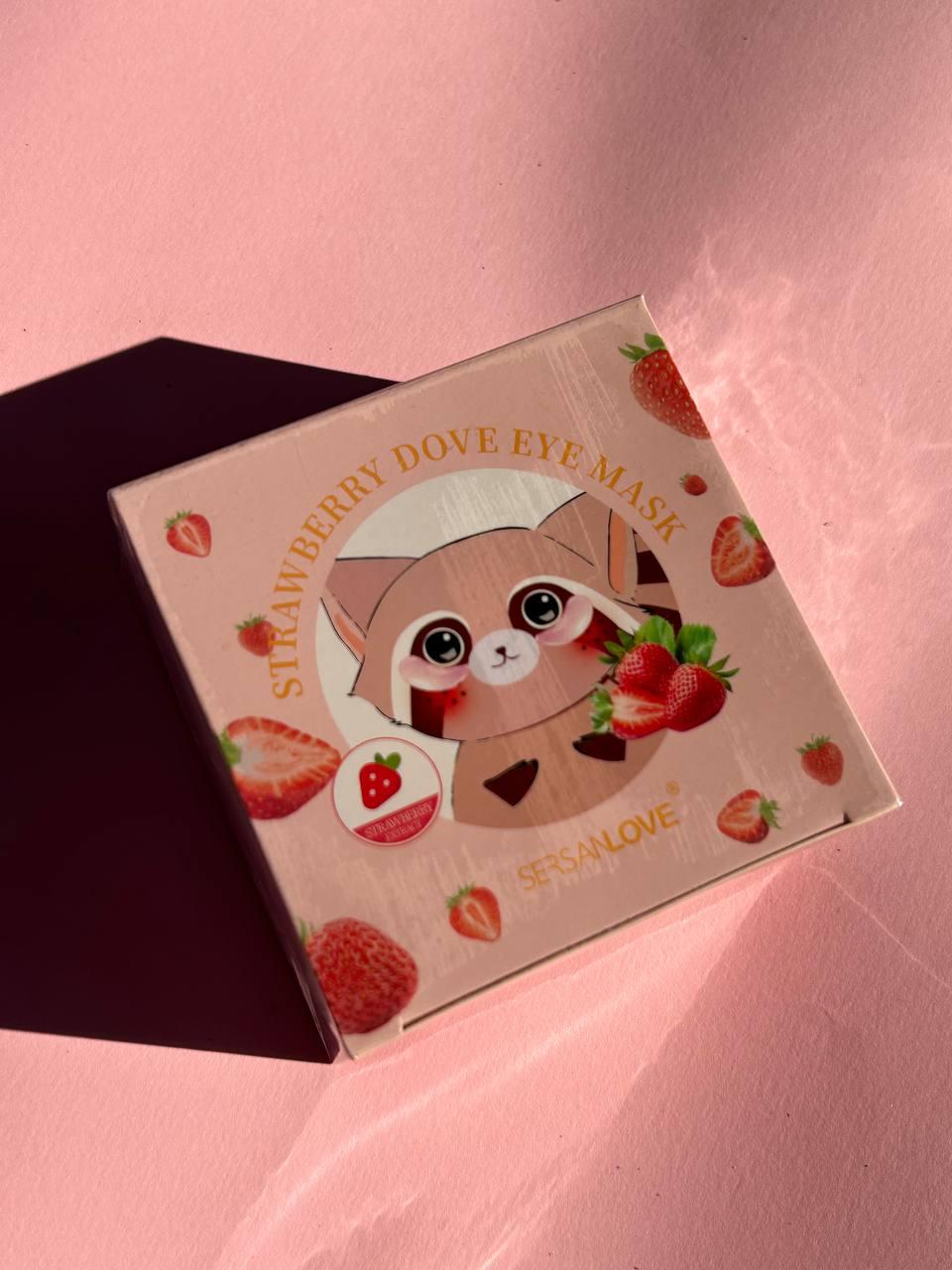 Патчи гидрогелевые для глаз Sersanlove Strawbarry Doxorubicin Eye Mask с экстрактом клубники