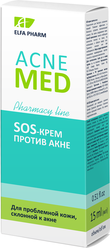 Elfa Pharm acne med sos-крем проти акне 15мл (5901845503679)