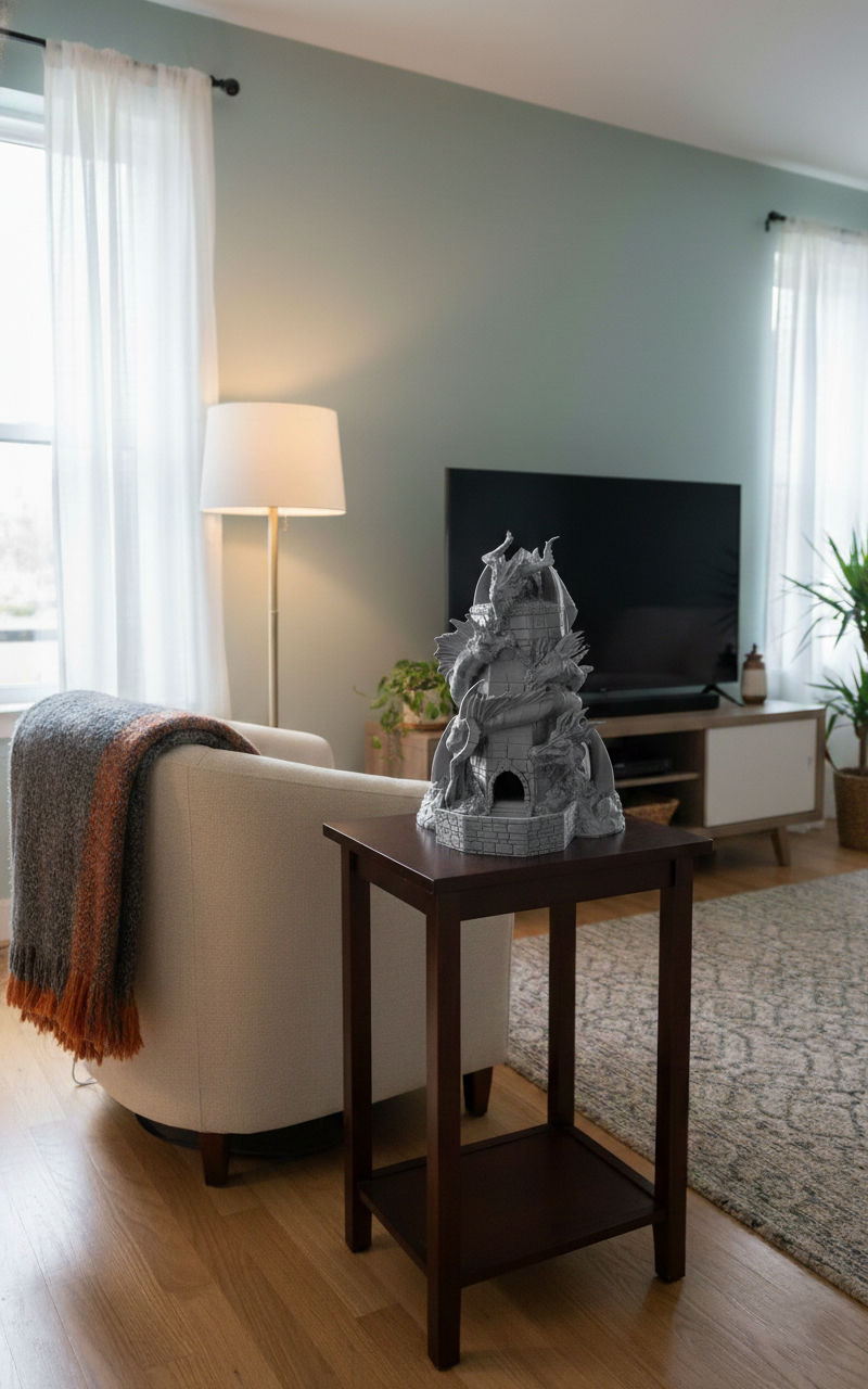 Вежа для кубиків Драконова Вежа Кубиків Сірий (0302-2) - фото 2 Вежа для кубиків Драконова Вежа Кубиків Сірий (0302-2) - фото 2