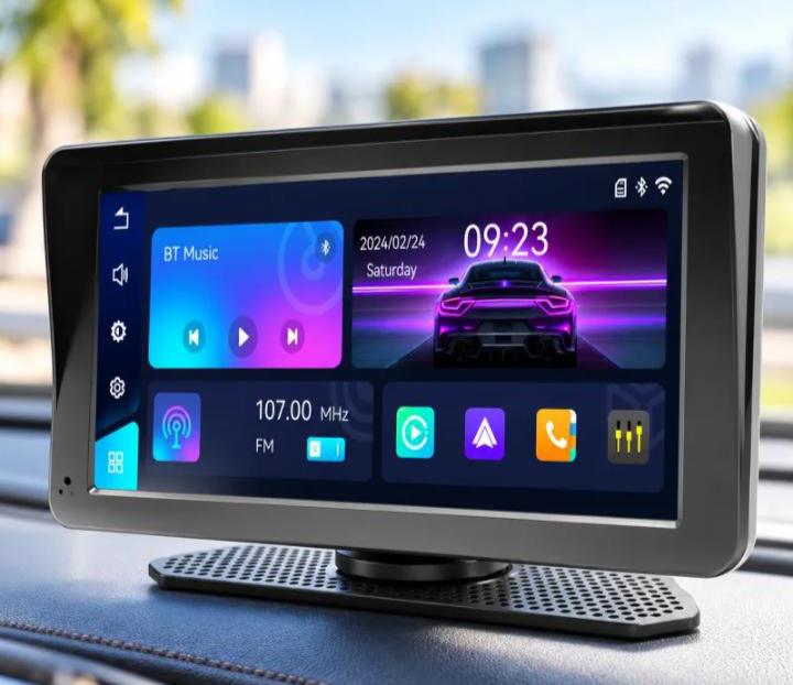 Дисплей портативний 701W з Apple CarPlay та Android Auto 7" автомобільний