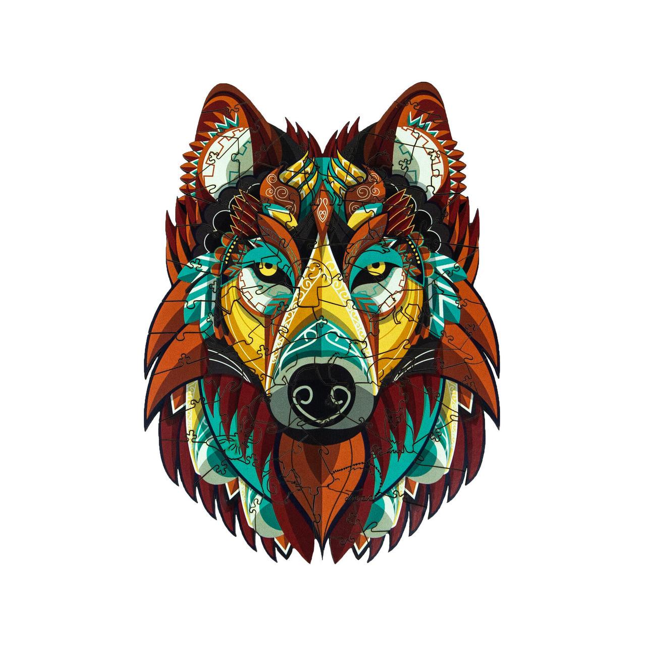 Пазл дерев'яний Загадковий Вовк А1 (511-5) - фото 2