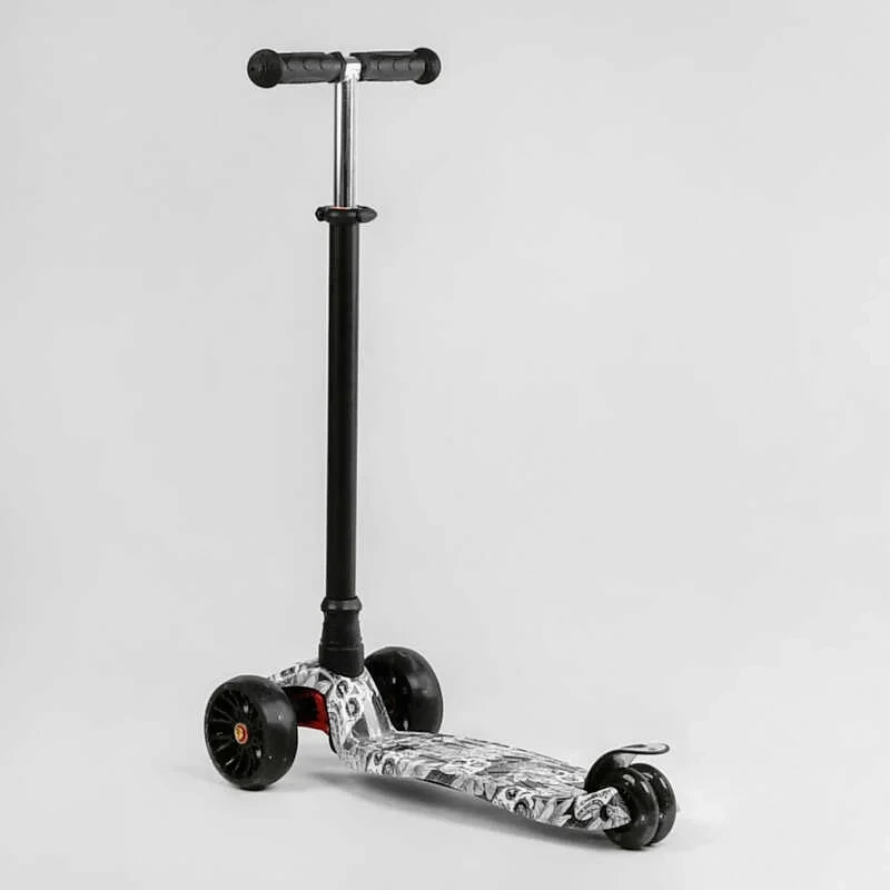 Самокат трехколесный Best Scooter MAXI S 12208 с подсветкой колес и сьемным рулем (1705734703) - фото 1