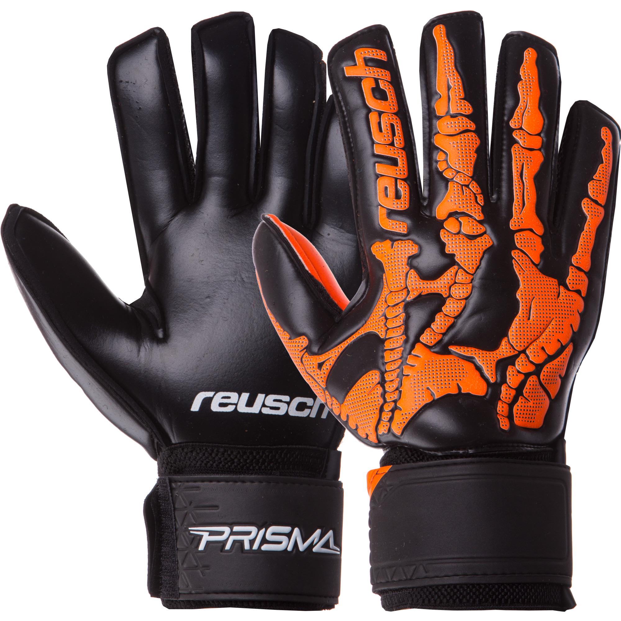 Вратарские перчатки Pro R-H FB-935 с защитными вставками на пальце р. 10 Черно-оранжевый (32311845)
