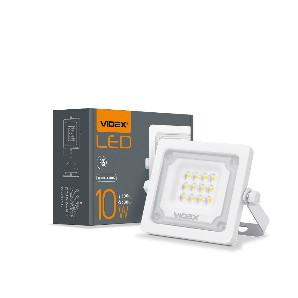 LED-прожектор Videx F2e 10W 5000K (VL-F2e-105W)