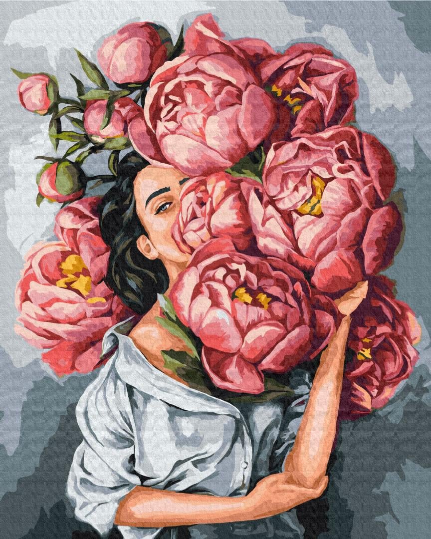 Картина по номерам Brushme В облаке пионов 40х50 см (BS53067) Картина по номерам Brushme В облаке пионов 40х50 см (BS53067)