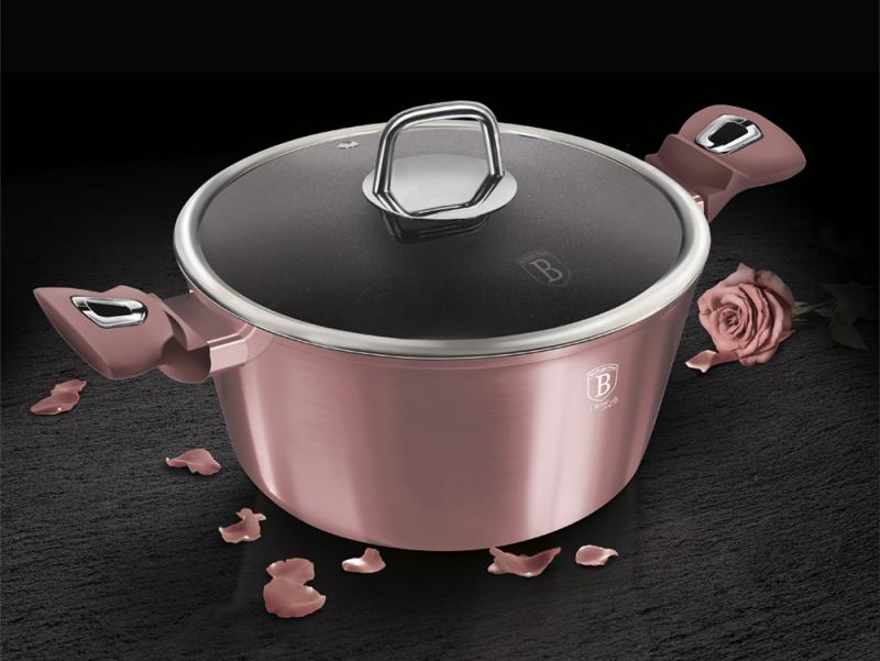 Каструля Berlinger Haus I-Rose з титановим покриттям 4,1 л (BH-6035) - фото 3 Каструля Berlinger Haus I-Rose з титановим покриттям 4,1 л (BH-6035) - фото 3