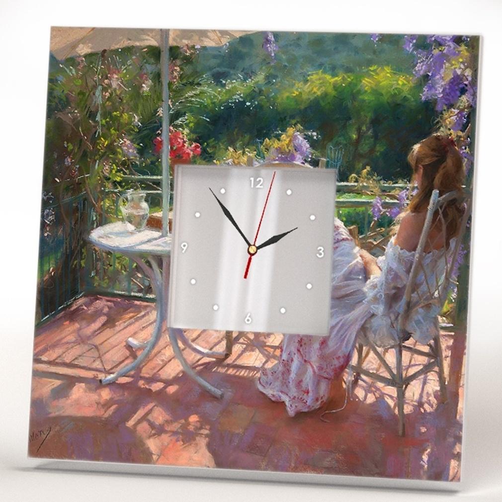 Часы Красавица в саду 260x260 мм (C00086)