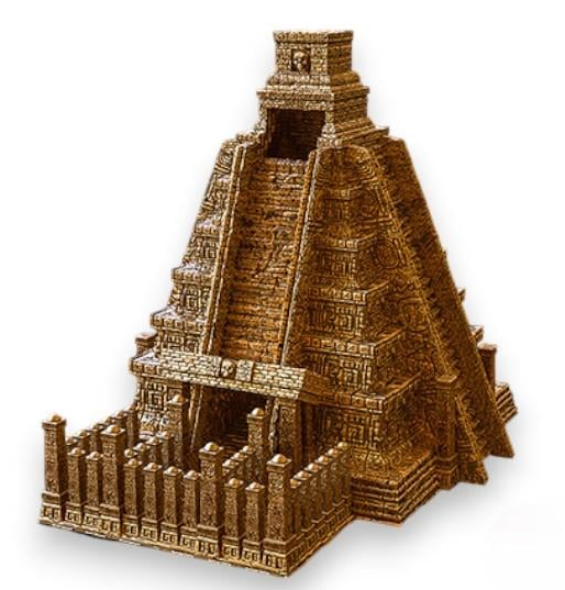 Башня для кубиков Храм Майя в форме пирамиды (0304)