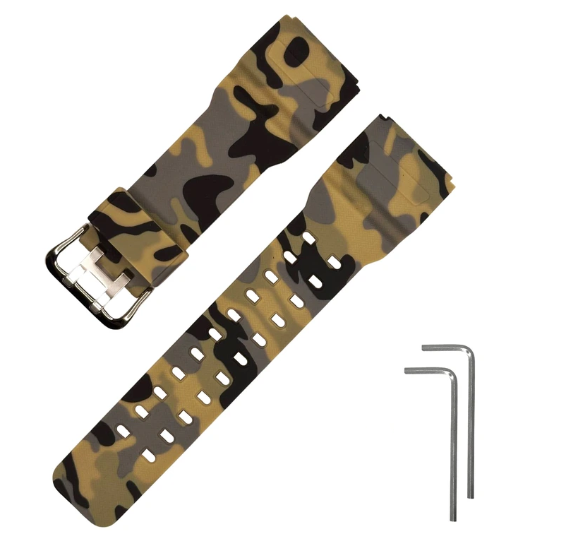 Ремінець для Casio G-Shock GG-1000/GWG-100/GSG-100 Camo Beige SI (4121)