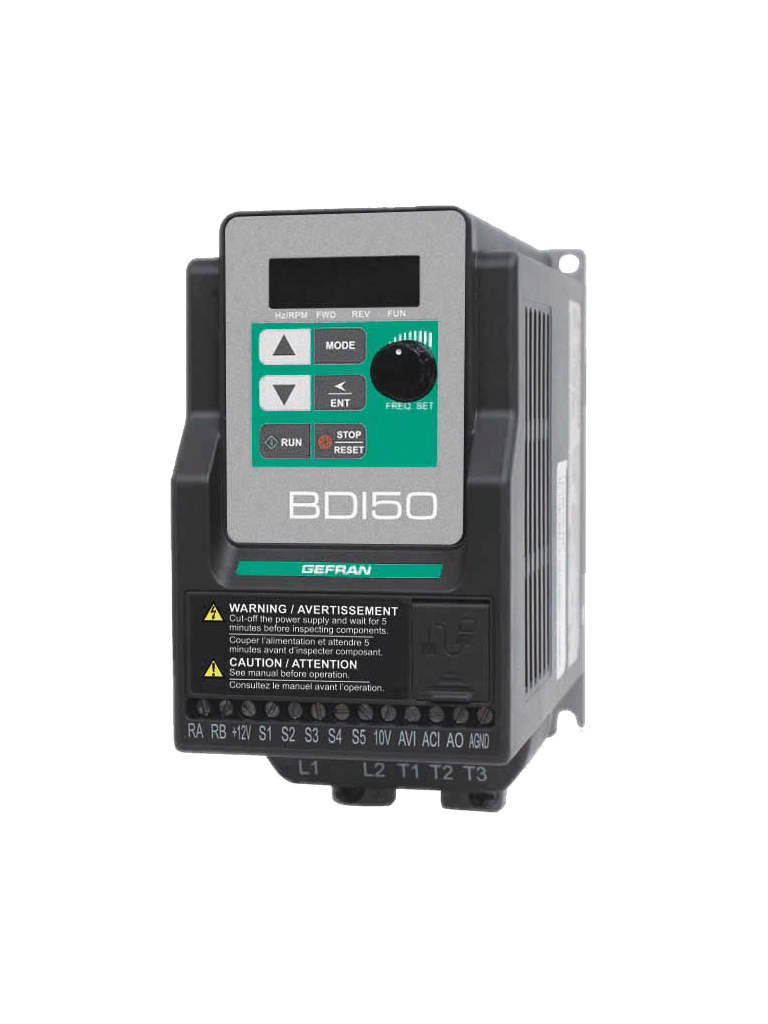 Перетворювач частотний BDI50-2007-KBX-4-N 0,75 кВт 3x400-480VAC Gefran (00000030503)