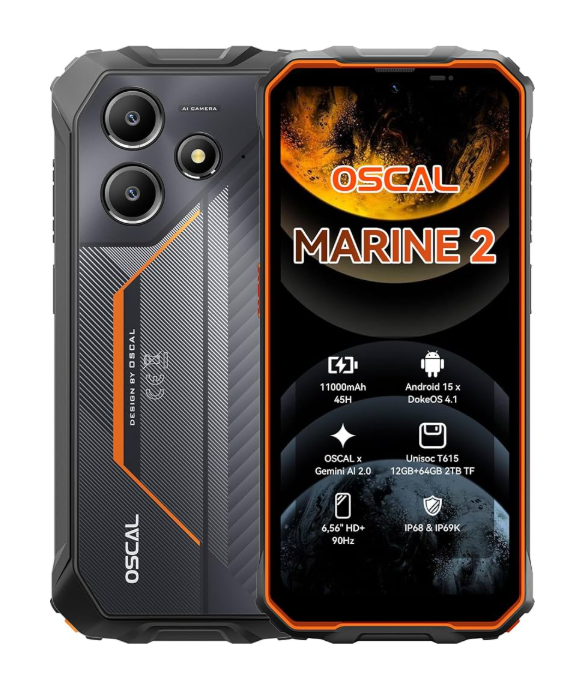 Смартфон Blackview Oscal Marine 2 4G/NFC 8/256 Гб Black/Orange (30467230)