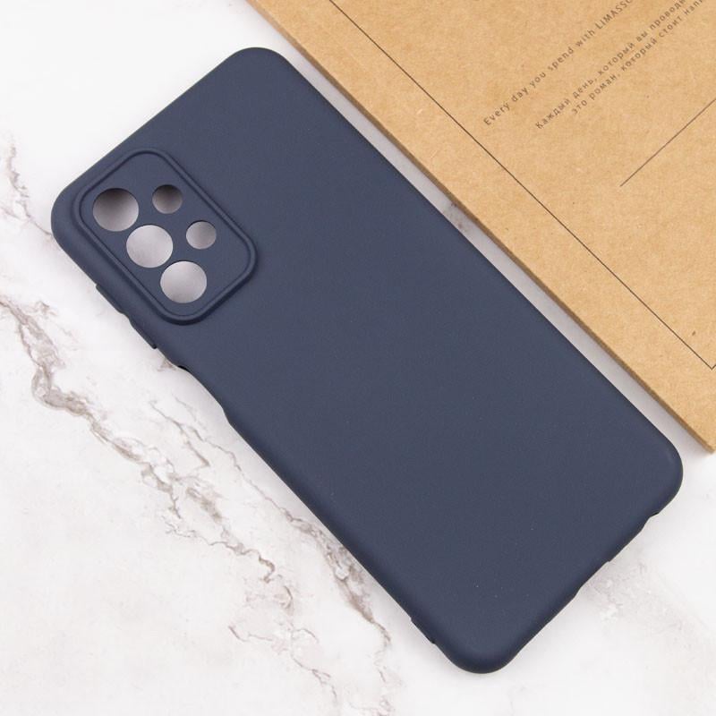 Противоударный Чехол Silicone Cover Lakshmi Full Camera (AAA) для Samsung Galaxy A32 4G Темно-синий / Midnight blue - фото 4