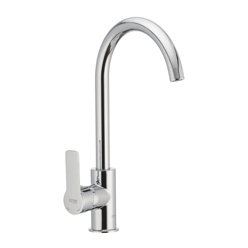 Смеситель для кухни Cron ENZO 017 из силумина Стальной (CR0805)