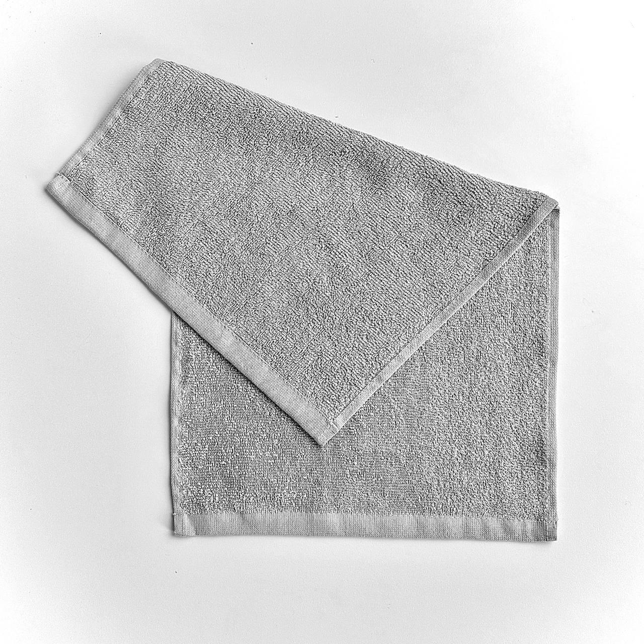 Рушник махровий GM Textile 400 г/м2 30х50 см Світло-сірий (400-50-lgrey)