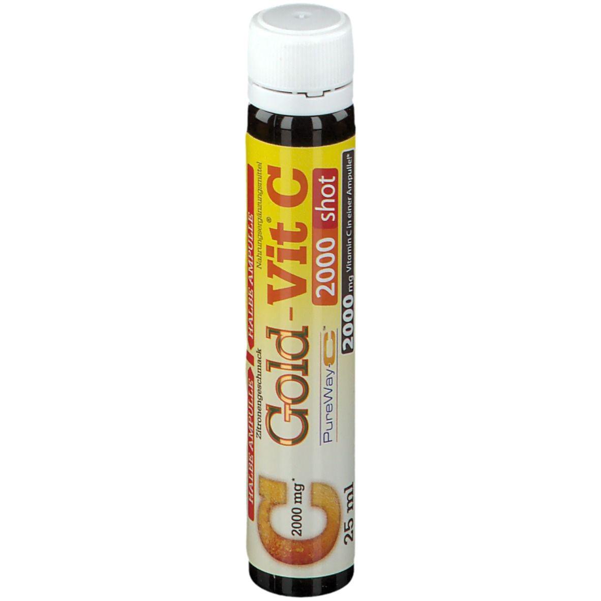 Витамин C для спорта Olimp Nutrition Gold-Vit C 2000 Shot 10 х 25 ml Lemon Витамин C для спорта Olimp Nutrition Gold-Vit C 2000 Shot 10 х 25 ml Lemon