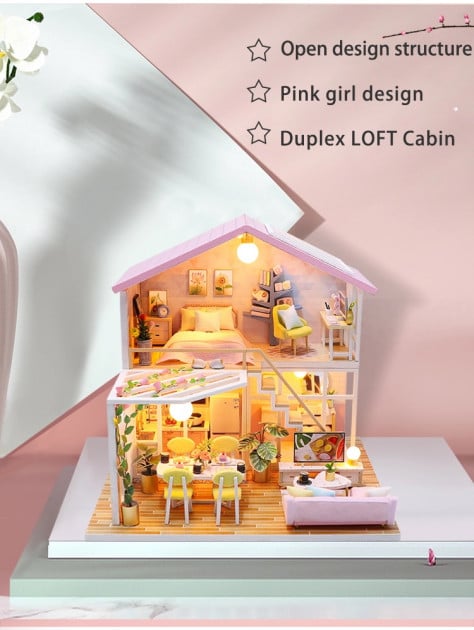 3D Румбокс CuteBee Sweet Time DIY DollHouse (M2001) - фото 4