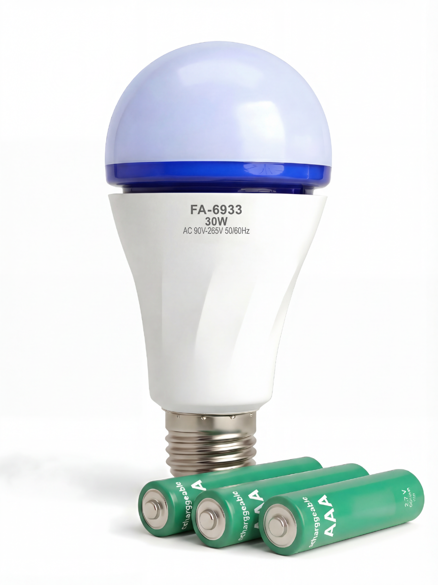 LED-лампочка Smart Е27 с аккумуляторами 3 шт. 30W 6800-7300К Белый (4197866485)