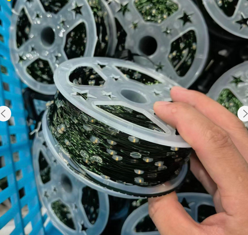 Гирлянда-нить светодиодная Роса с пультом 1000 LED 8 режимов IP44 USB зеленый провод 100 м Теплый белый (Rosa100m) - фото 4 Гирлянда-нить светодиодная Роса с пультом 1000 LED 8 режимов IP44 USB зеленый провод 100 м Теплый белый (Rosa100m) - фото 4