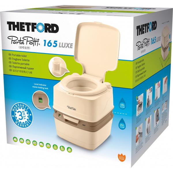 Біотуалет Thetford Porta Potti 165 Luxe з індикатором Бежевий (0000165) - фото 3