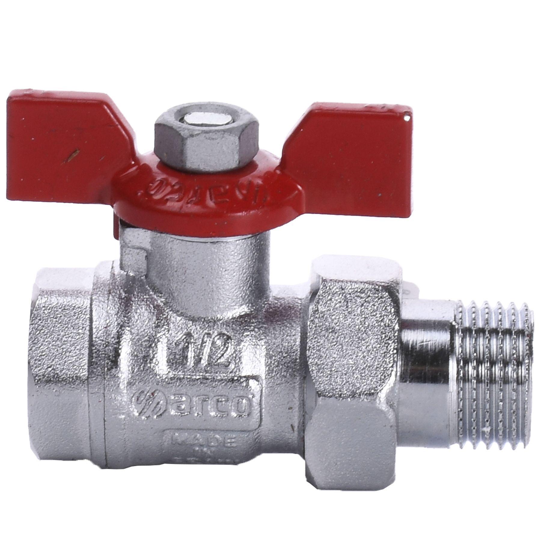 Кран кульовий прямий з американкою ARCO 1/2″ TURIA 0117208 (GSR-000004844) - фото 2 Кран кульовий прямий з американкою ARCO 1/2″ TURIA 0117208 (GSR-000004844) - фото 2