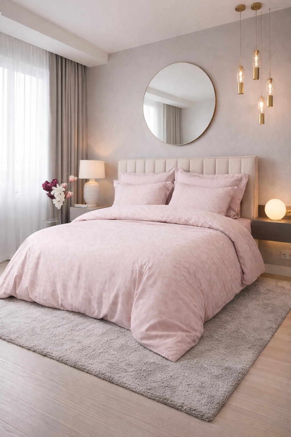 Комплект постільної білизни Сатин жакард євро 240х260 см (TC303376219)