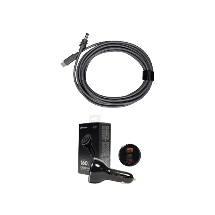 Зарядное устройство для автомобильного Adaptis GP-CC160 с кабелем DC-Type-C 5 м (18391)
