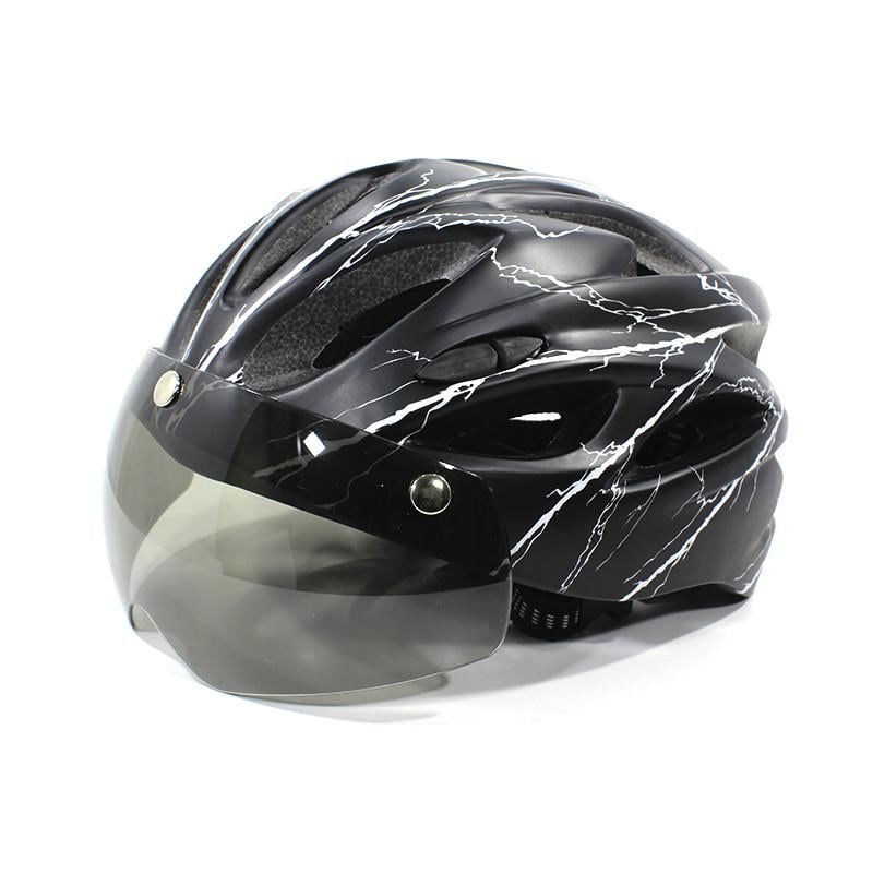 Шлем велосипедный защитный Helmet 258 Black/White