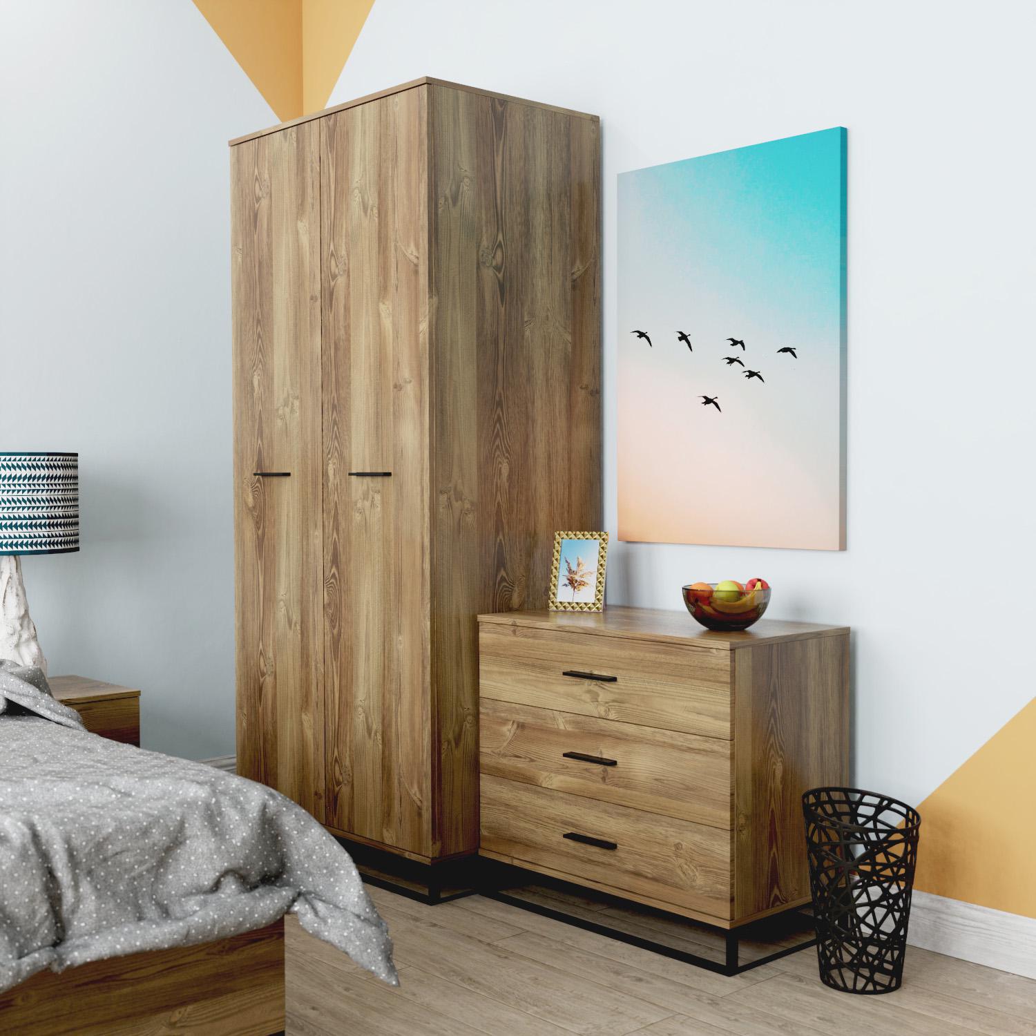 Шкаф ART IN HEAD Asсet 900x2000x590 мм Дуб барокко (GAAS16080000030) - фото 2 Шкаф ART IN HEAD Asсet 900x2000x590 мм Дуб барокко (GAAS16080000030) - фото 2