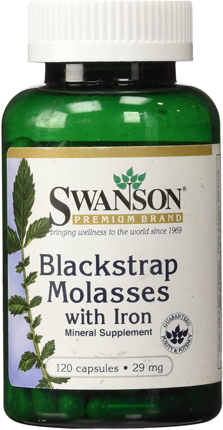 Меласса с железом Swanson Blackstrap Molasses with Iron 29 mg 120 caps
