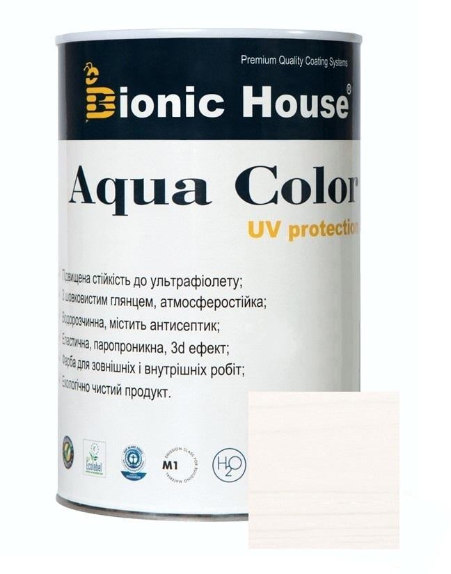 Краска-лазурь для дерева акриловая Aqua Color 2,5 л Белый (11769495)