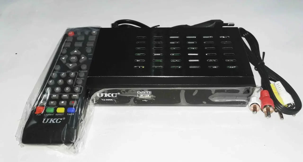 Цифровой эфирный приемник с экраном DVB-T2 UKC T2-0968 IPTV/YouTube/WiFi/MP4 Черный - фото 5