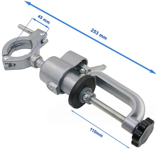 Кронштейн шарнірний для фіксації приладів та інструментів 45-61x253 мм (2633) - фото 3 Кронштейн шарнірний для фіксації приладів та інструментів 45-61x253 мм (2633) - фото 3