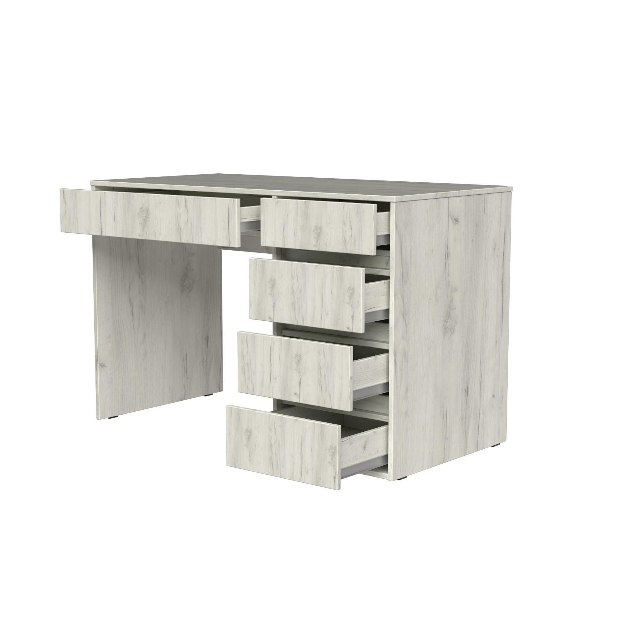 Стіл письмовий СП7 5Я SENAM 780х1100х600 мм ДСП Дуб Крафт Білий - фото 4 Стіл письмовий СП7 5Я SENAM 780х1100х600 мм ДСП Дуб Крафт Білий - фото 4