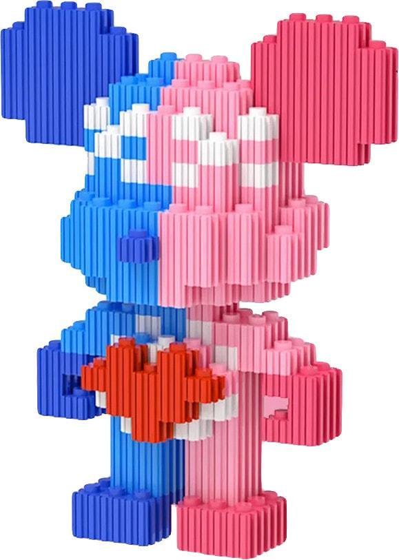 Конструктор 3D Magic Blocks SHLab BB-13 Miracle 450 деталей 12,5 см Pink/Blue (37452)