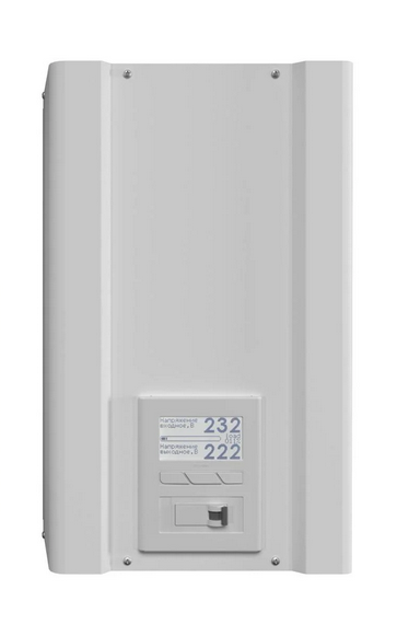 Стабилизатор напряжения однофазный Елєкс Ампер-Р У 16-1/50 v2.1 расширенный 11 кВт 50А LCD-дисплей