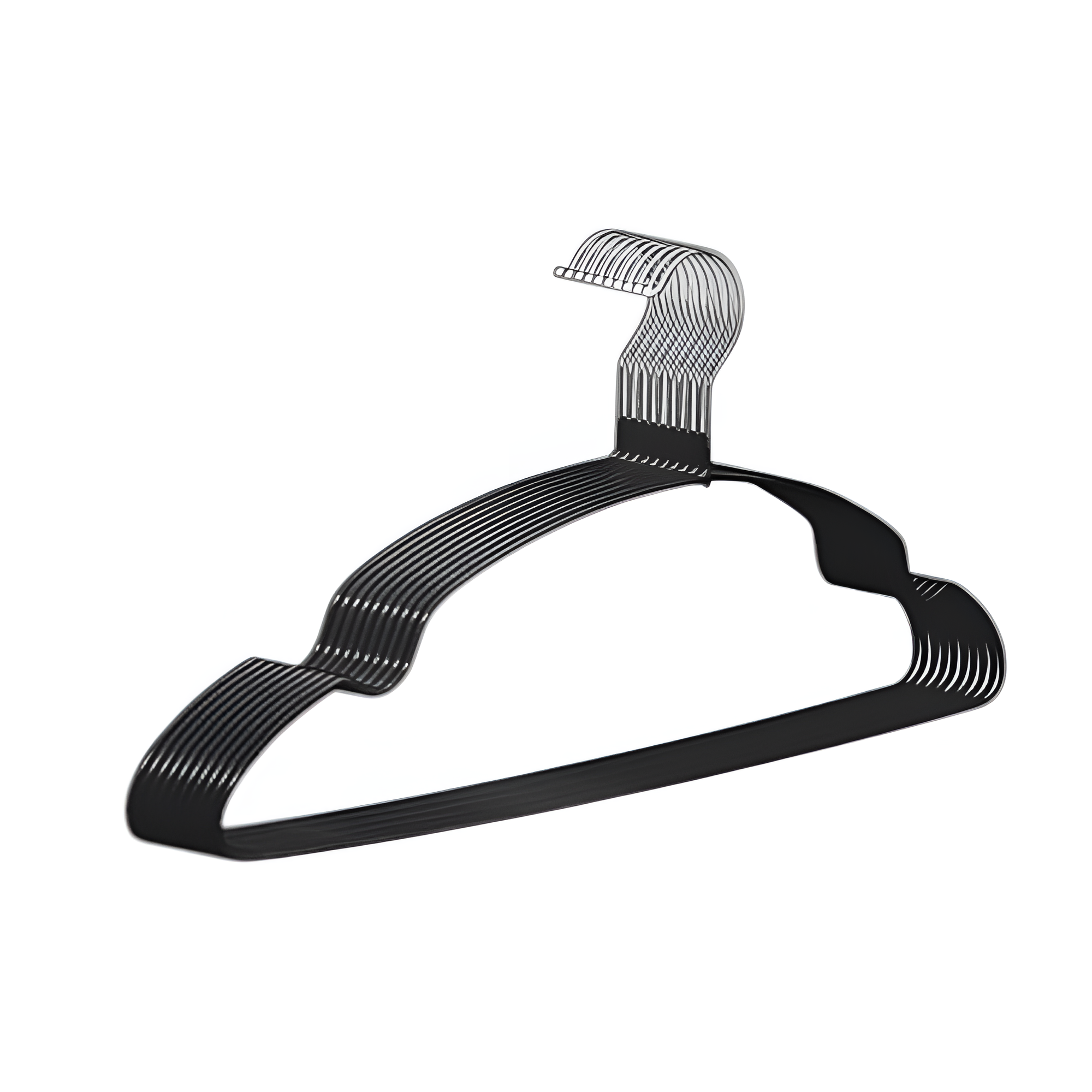 Комплект вешалок Stenson R100458 силиконовое покрытие 10 шт. Черный (627694) Комплект вешалок Stenson R100458 силиконовое покрытие 10 шт. Черный (627694)