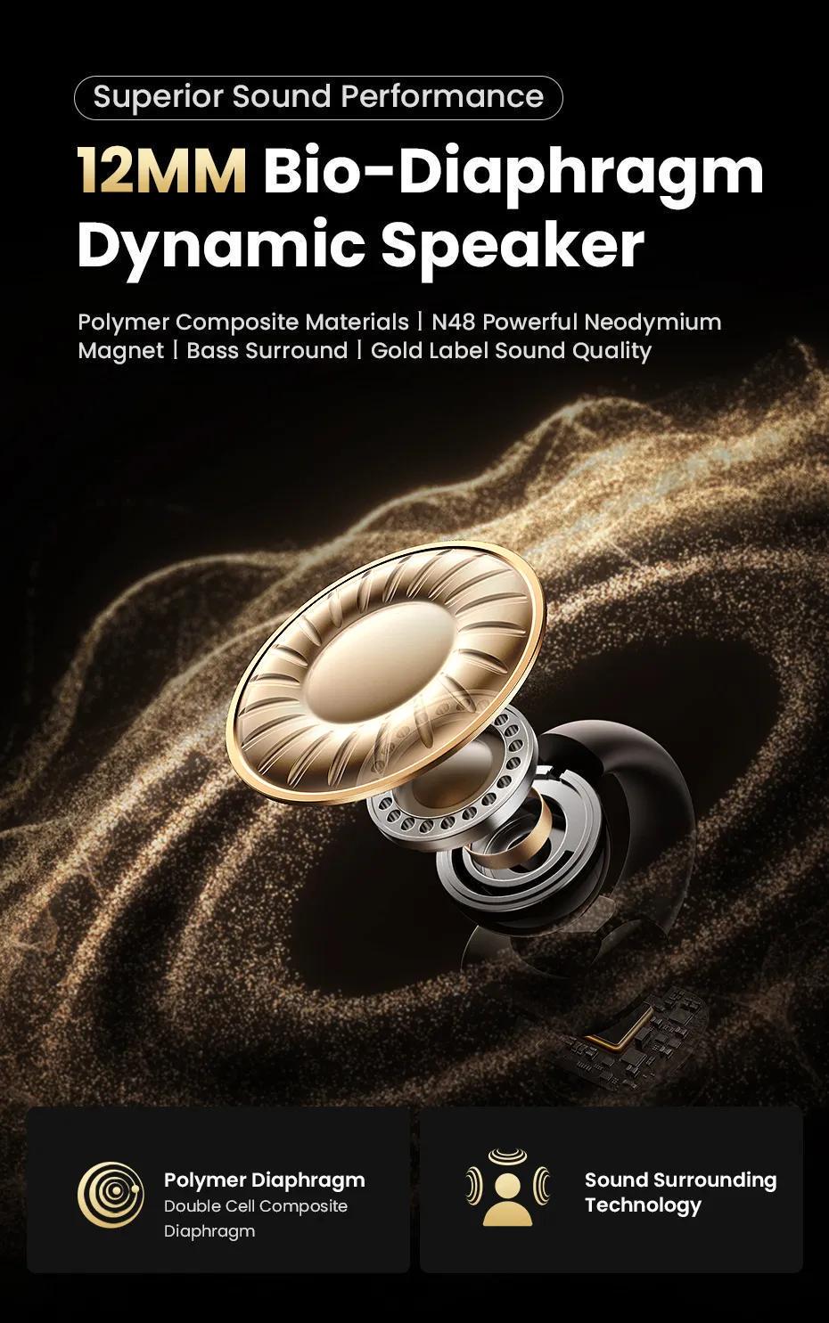 Навушники бездротові UGREEN HiTune S3 Bluetooth 5.4 IPX5 відкритого типу до 30 годин и Чорний (45785) - фото 2 Навушники бездротові UGREEN HiTune S3 Bluetooth 5.4 IPX5 відкритого типу до 30 годин и Чорний (45785) - фото 2